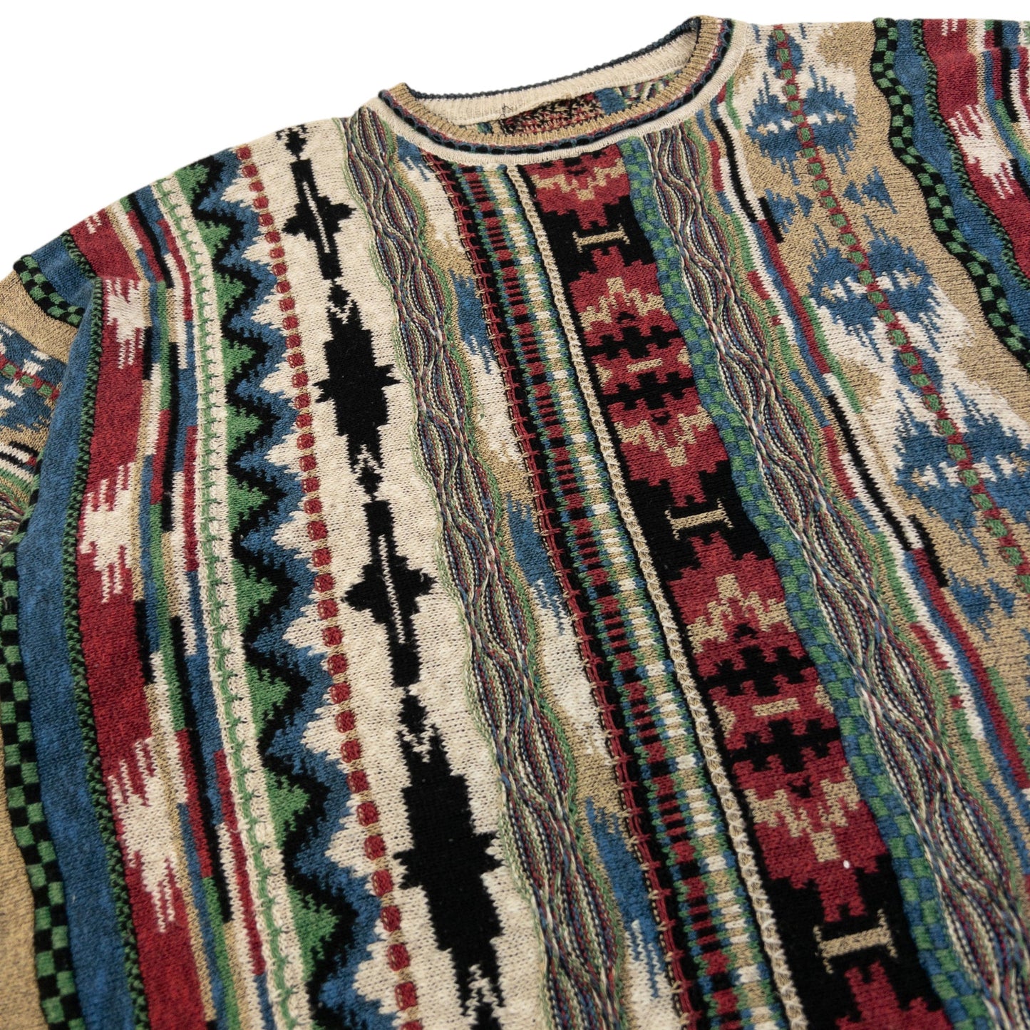 Vintage Pattern Knit Jumper Size XL | XL, Multi