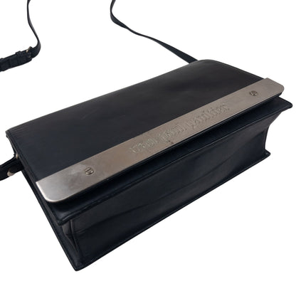 Vintage Jean Paul Gaultier Embossed Leather Crossbody Bag