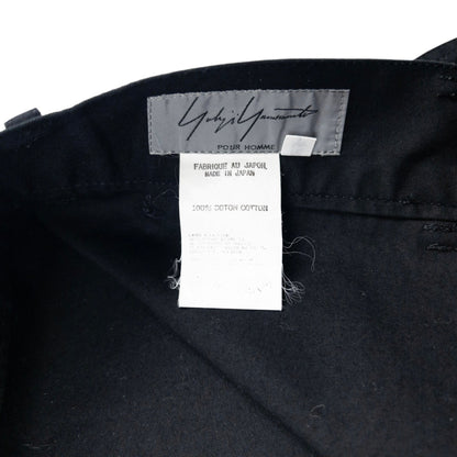 Vintage 2000s Yohji Yamamoto Zip Cuff Trousers Size W36 | W36, Black
