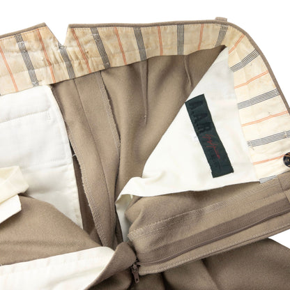 Vintage 90s Yohji Yamamoto D'Urban A.A.R Pleated Trousers Size W26 | W26, Beige