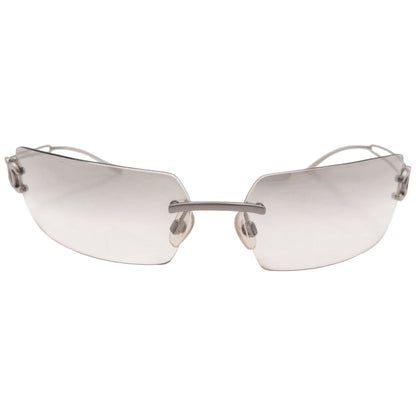Vintage 2000s Chanel Rimless Sunglasses | O/S, Grey