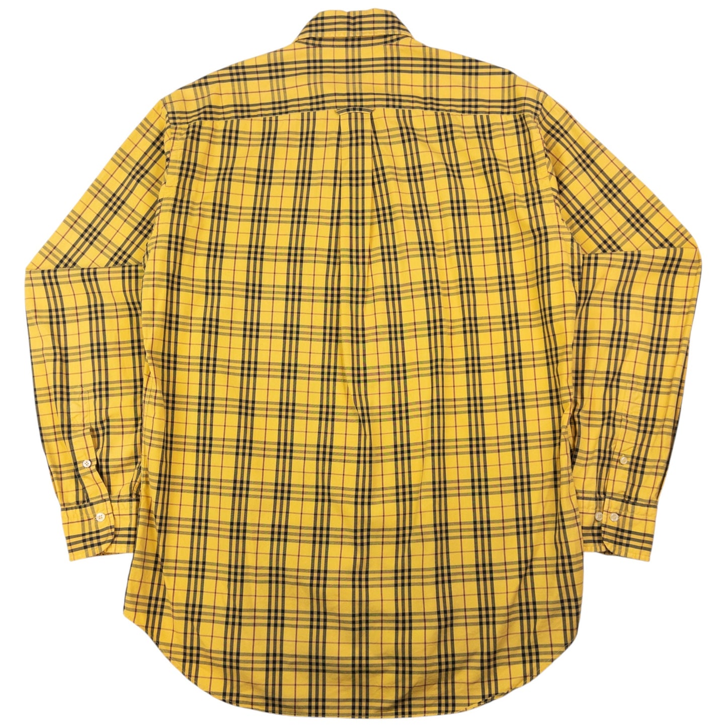 Vintage Burberry Nova Check Long Sleeve Button Up Shirt Size M