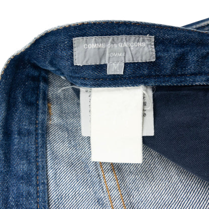 Vintage 90s Comme Des Garçons HOMME Distressed Denim Jeans Size W29 | W29, Blue