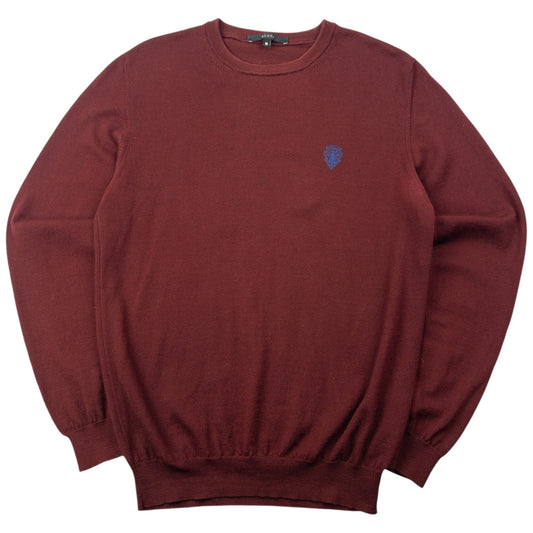 Vintage 2000s Gucci Lightweight Wool Jumper Size M | Medium, Burgundy