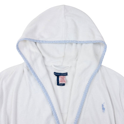 Vintage 2000s Ralph Lauren Terry Cloth Dressing Gown Size L/XL | Large, White