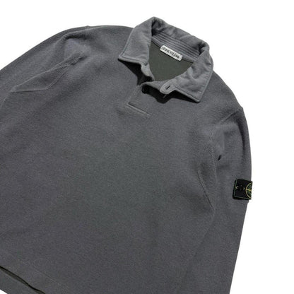 Stone Island A/W 1999 Ribbed Pullover | Large, Charcoal