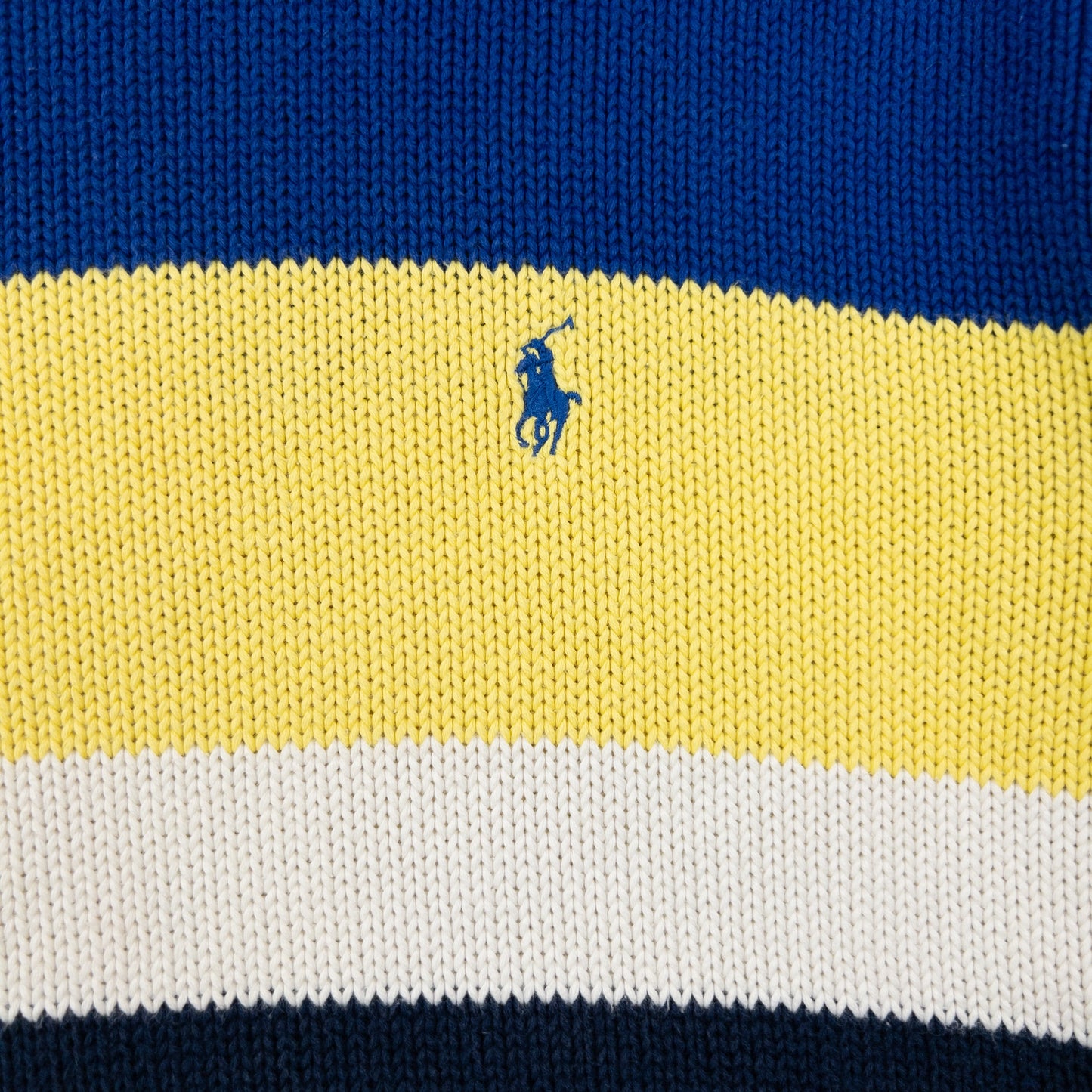 Vintage 90s Polo Ralph Lauren Striped Knit Jumper Size M | Medium, Red