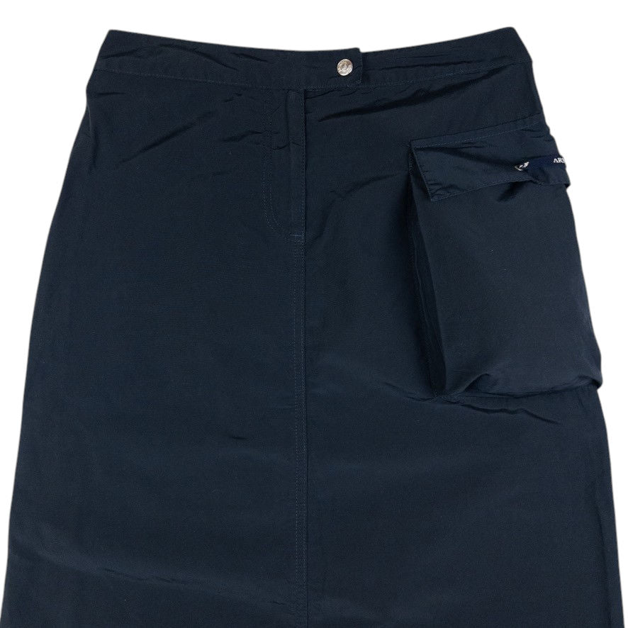 Vintage Armani Jeans Cargo Maxi Skirt Womens Size W28