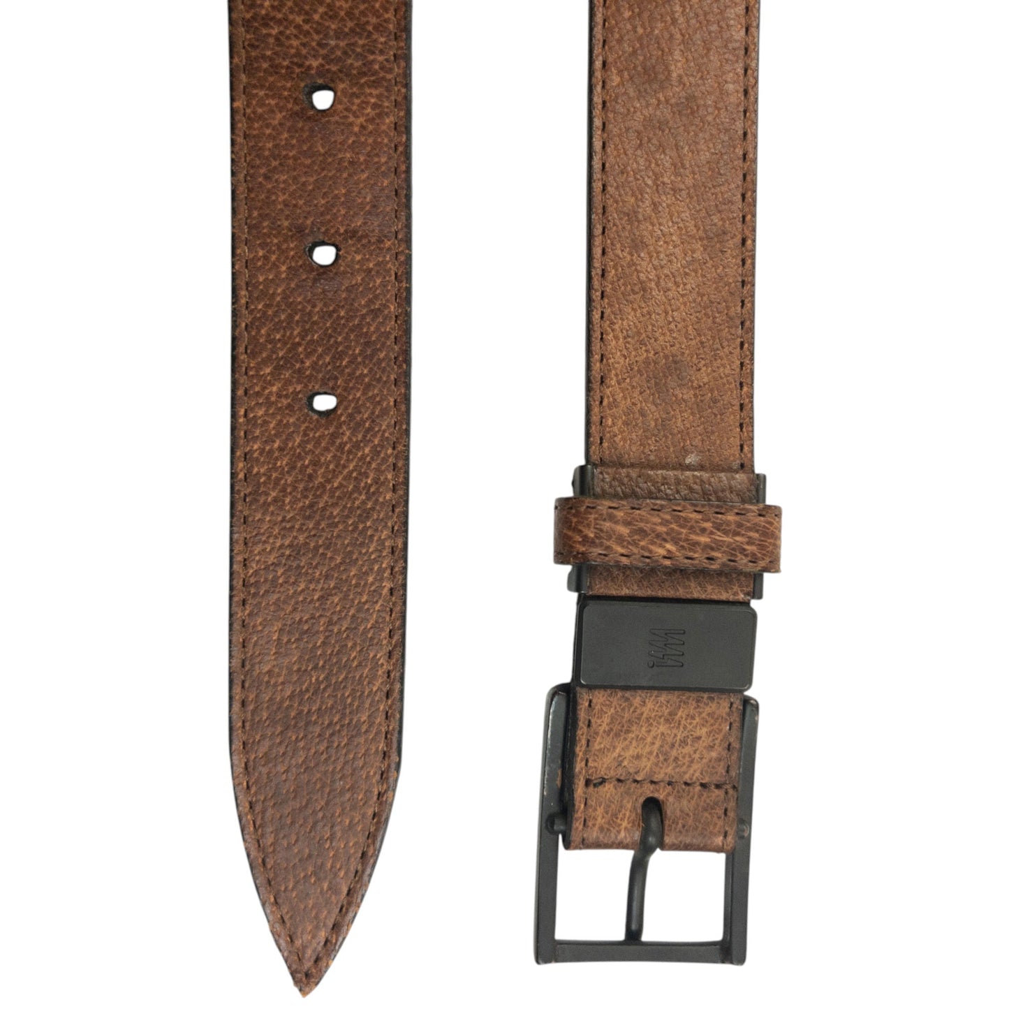 Vintage 2000s Issey Miyake Reversible Leather Belt Size L | O/S, Black