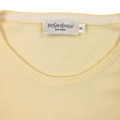 Vintage 90s YSL Yves Saint Laurent Lightweight Jumper Size XL | XL, Yellow