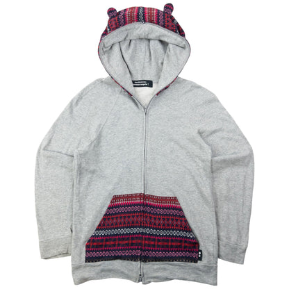 Vintage 2000s Mercibeaucoup By Issey Miyake Full Zip Ear Hoodie Size XS | XS, Grey