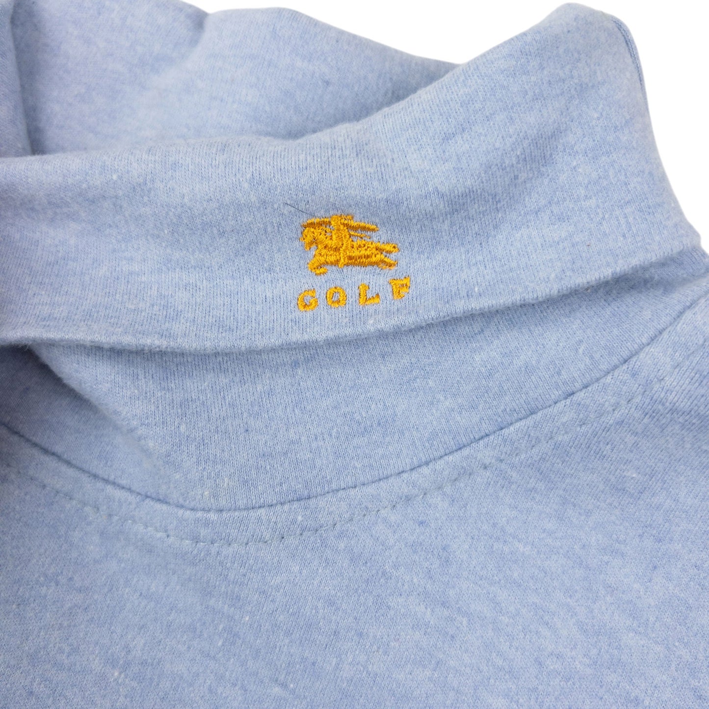 Vintage 90s Burberry Golf Turtleneck Jumper Size XL | XL, Blue