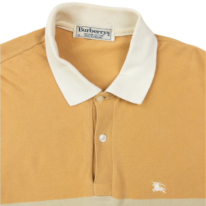 Vintage 90s Burberry Striped Polo Shirt Size S | Small, Red