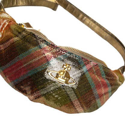 Vintage Vivienne Westwood Gold Tartan Cross Body Bag