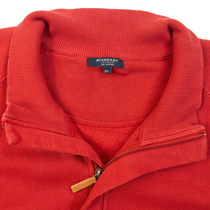 Vintage 2000s Burberry Zip Up Sweatshirt Size XL | XL, Red