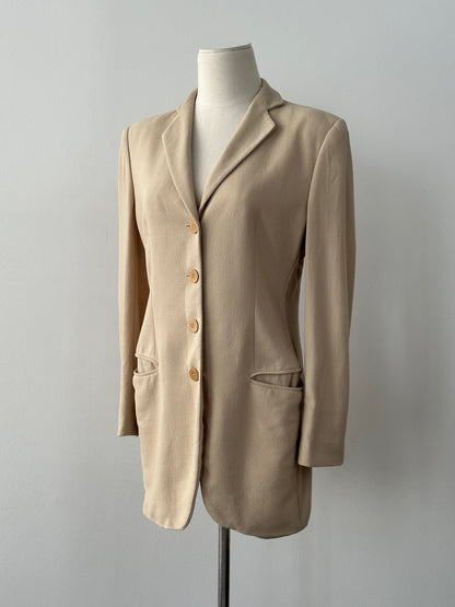 Mani 1990s Wool Single Breasted Blazer - S