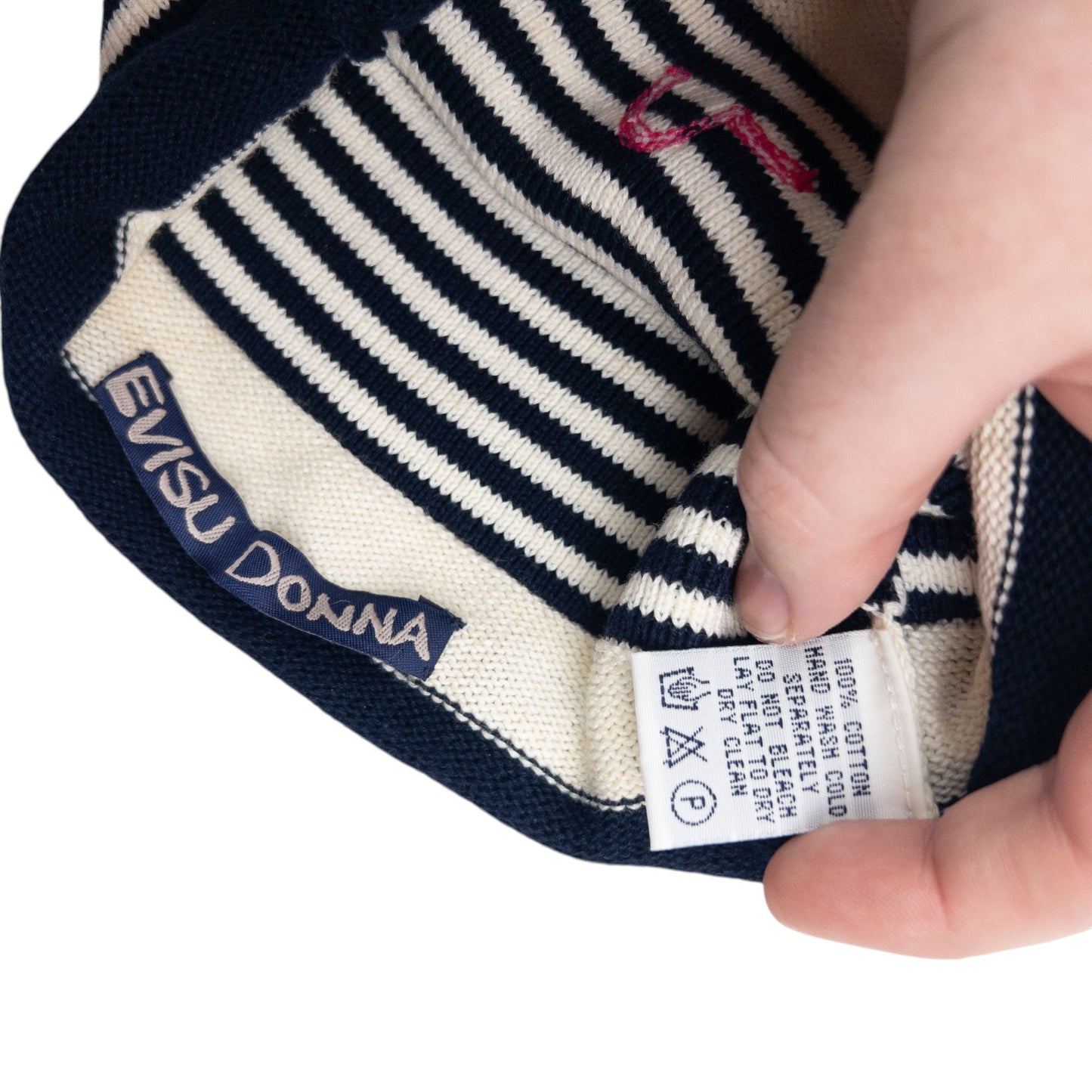 Vintage 2000s Evisu Donna Embroidered Gull Beanie Hat