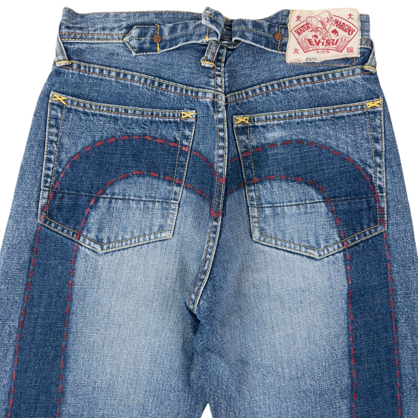 Vintage 2000s Evisu Daicock Japanese Denim Jeans Size W27 | W27, Blue