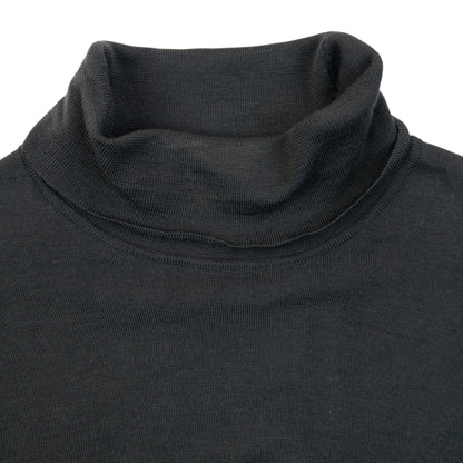 Vintage 2000s Issey Miyake White Label Turtleneck Jumper Size S | Small, Grey