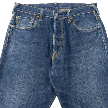 Vintage 2000s Evisu Painted Daicock Japanese Denim Jeans Size W31