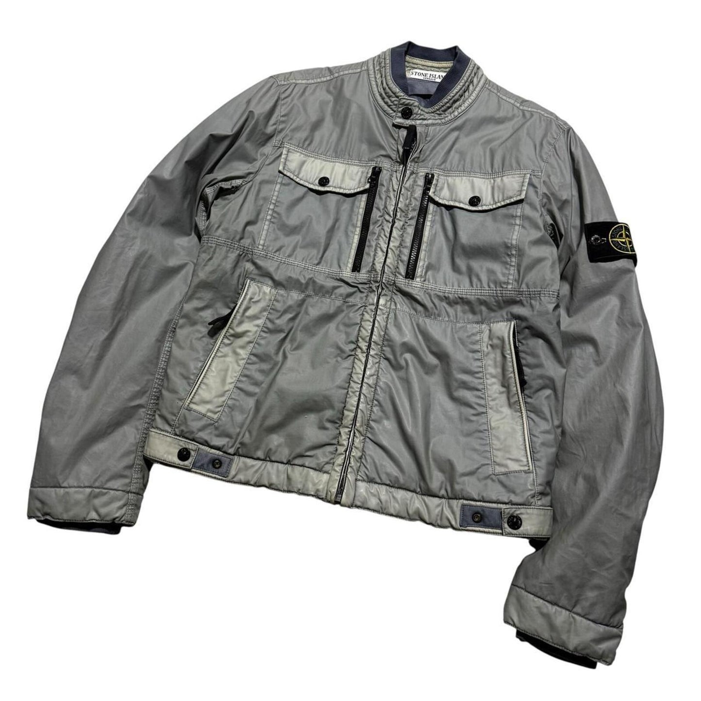 Stone Island Mussola Gommata Jacket | Medium, Red