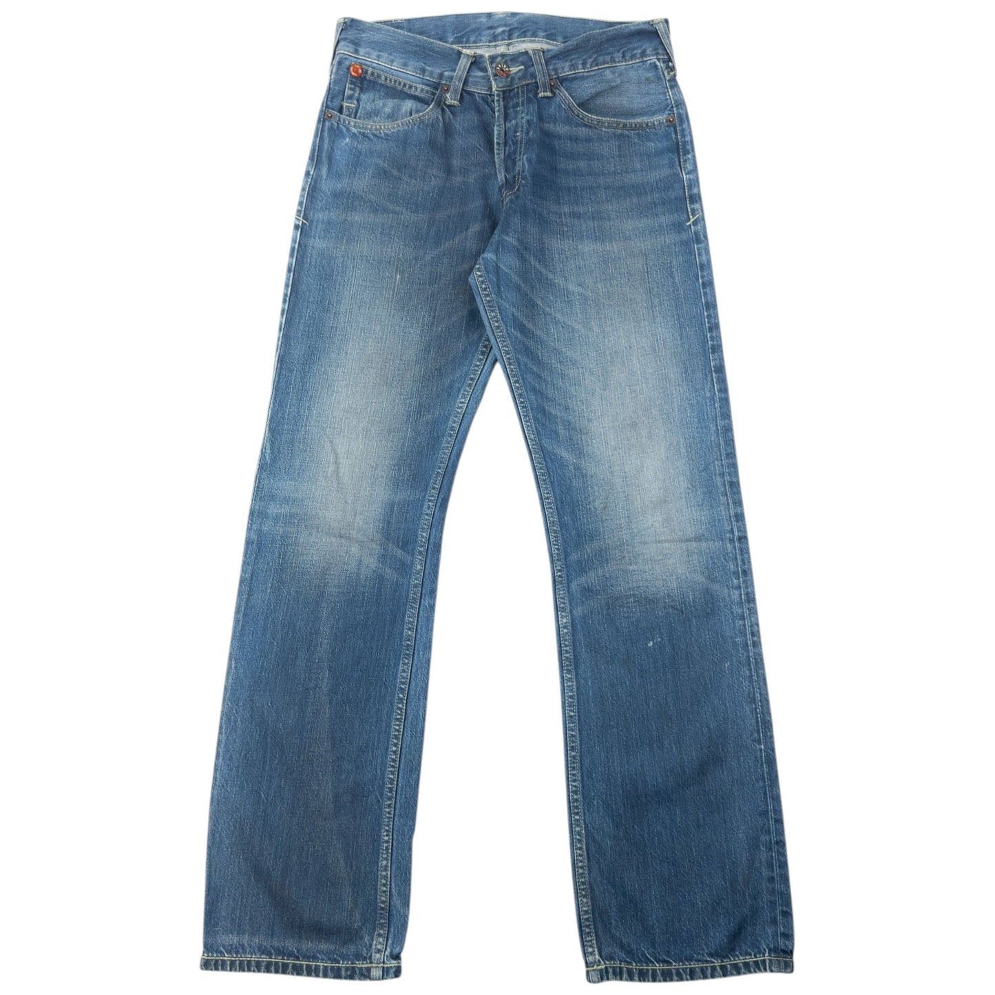 Vintage Puma X Evisu Double Gull Japanese Denim Jeans Size W30 | W30, Blue
