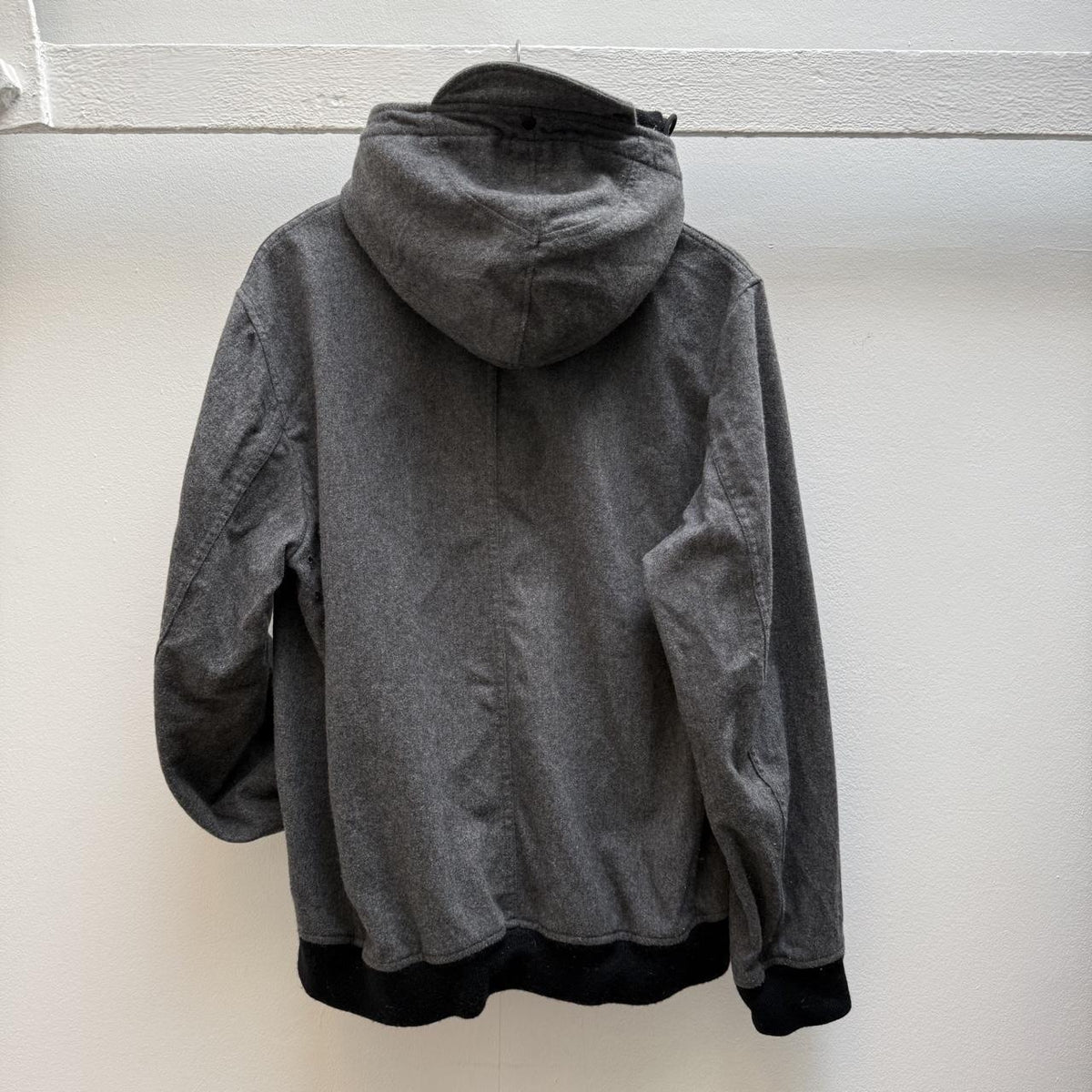 Stone Island Melange Wool Poly Jacket (L) | Large, Grey