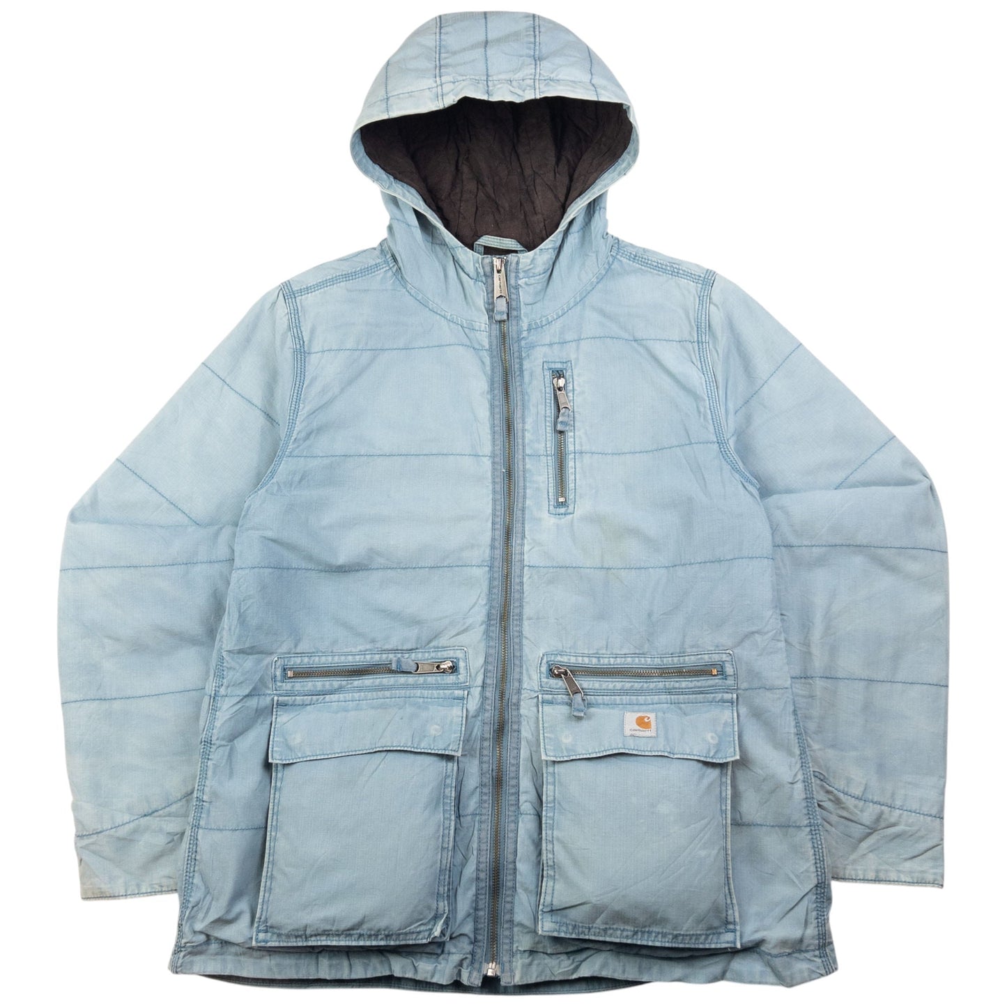 Vintage Carhartt Zip Up Quilted Jacket Womens Size M