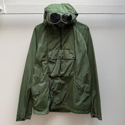 CP Company Re Colour Windbreaker Pullover Jacket in Green (M) | Medium, Green