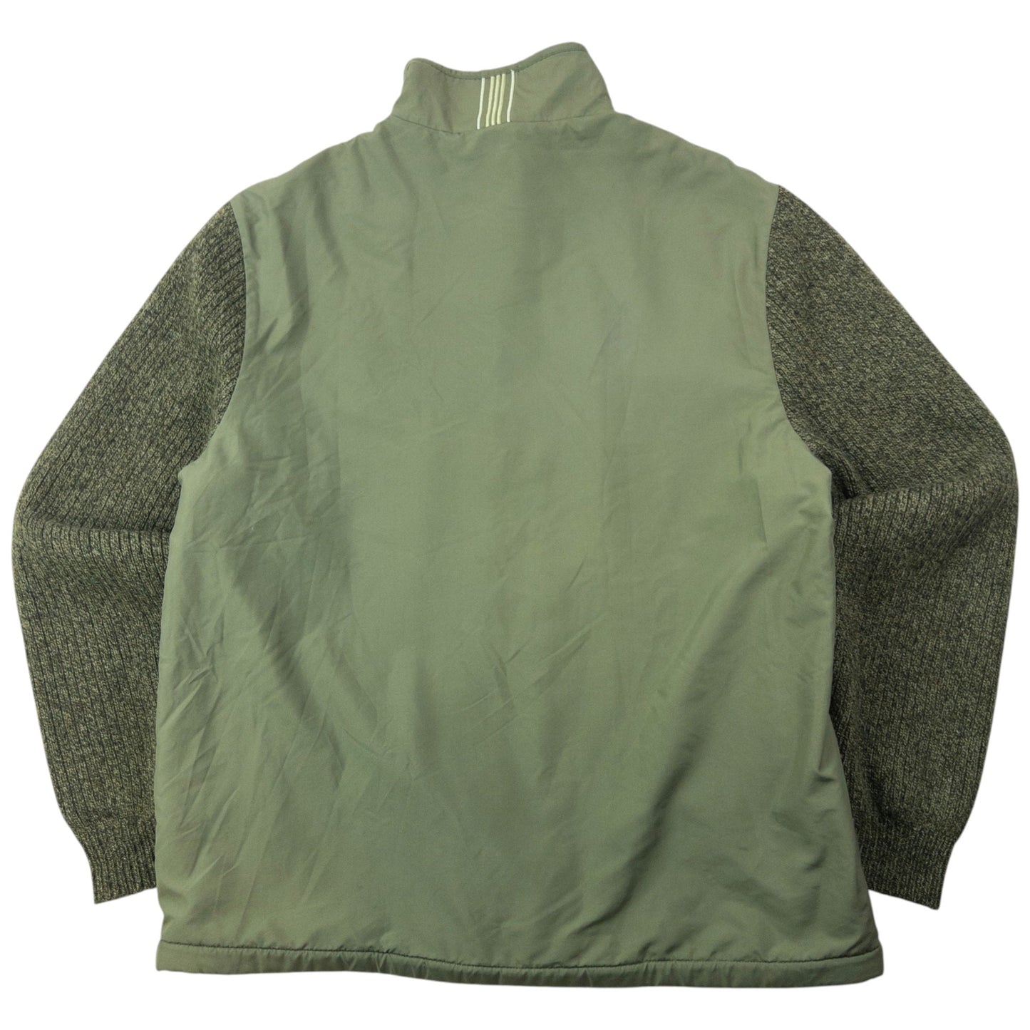 Vintage 2000s Burberry Golf Knit Sleeve Zip Up Jacket Size L | Large, Green