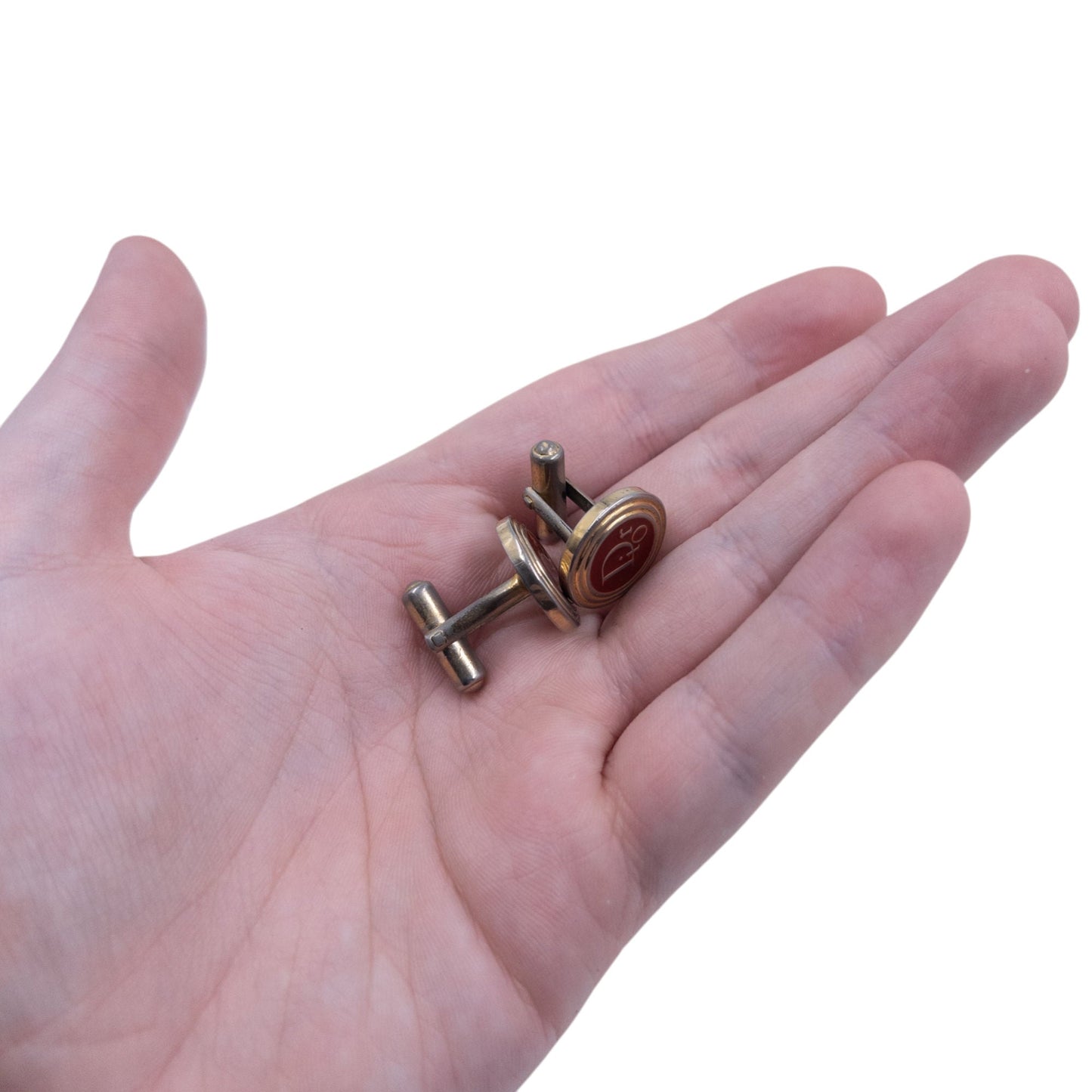 Vintage 90s Dior Embossed Cufflinks