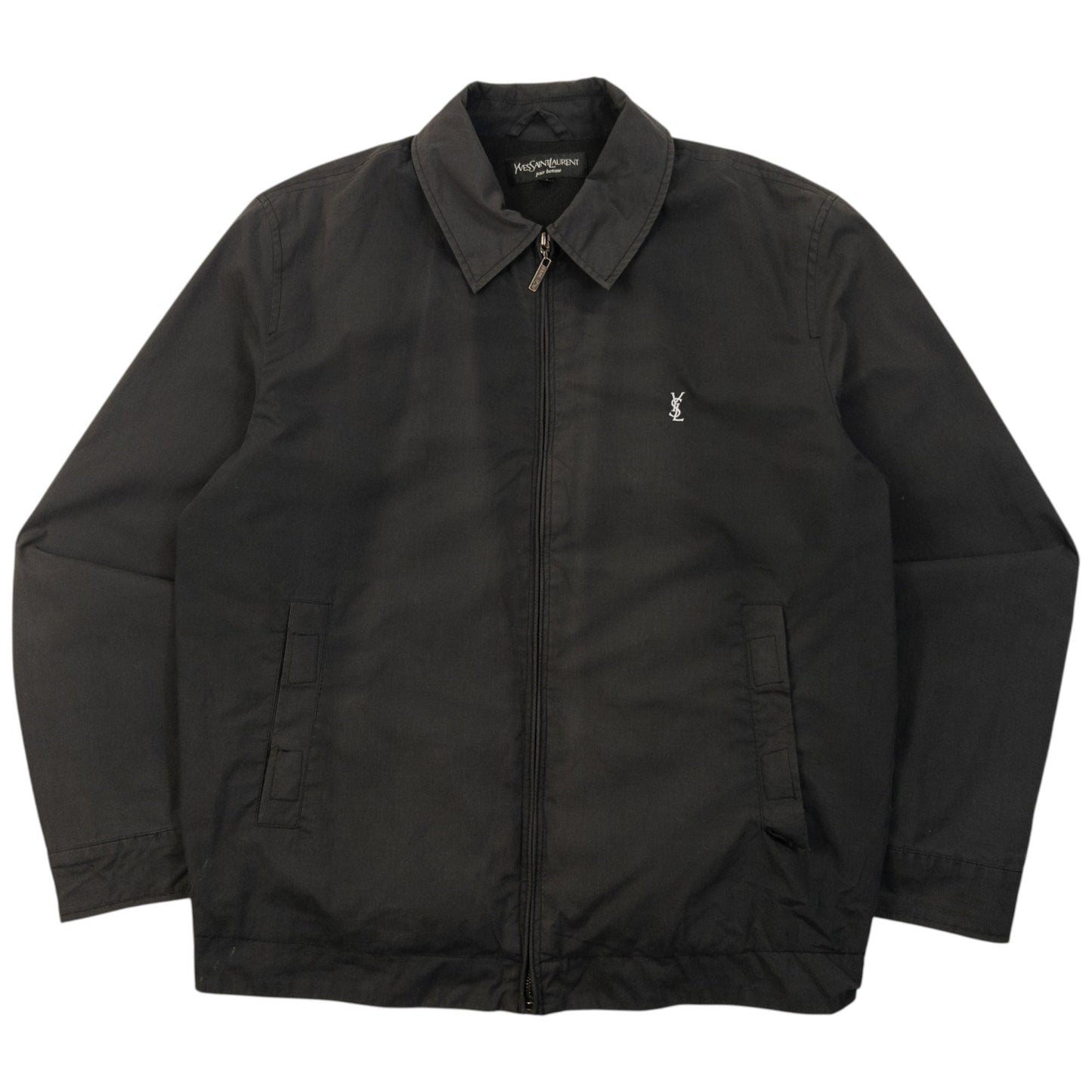 Vintage 2000s YSL Yves Saint Laurent Zip Up Jacket Size L | Large, Black