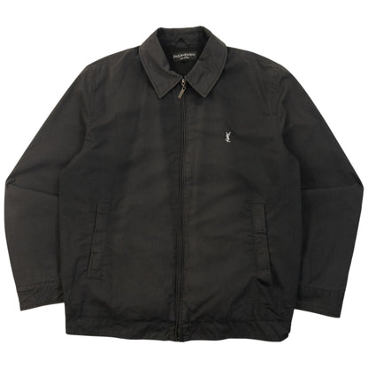Vintage 2000s YSL Yves Saint Laurent Zip Up Jacket Size L | Large, Black