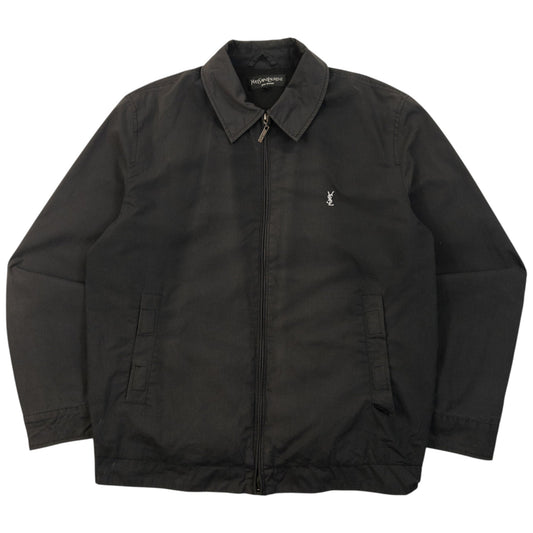 Vintage 2000s YSL Yves Saint Laurent Zip Up Jacket Size L | Large, Black