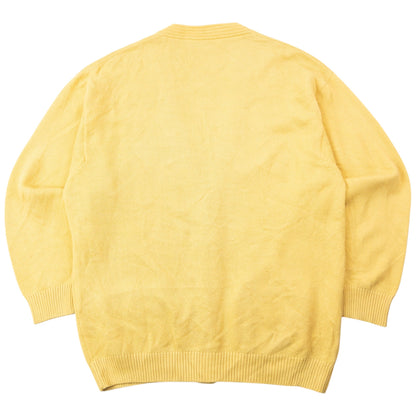 Vintage 90s Burberry Button Up Cardigan Size S | Small, Yellow