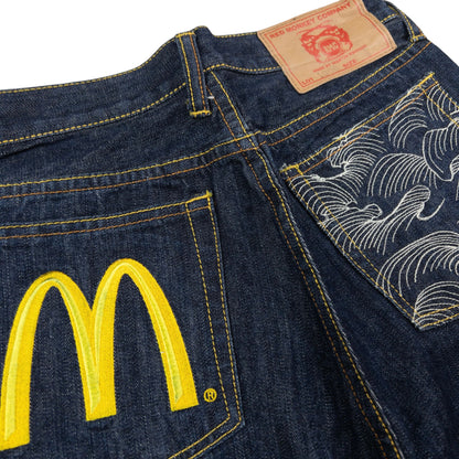 Vintage RMC Red Monkey Company X Mcdonalds Embroidered Denim Jeans Size W26