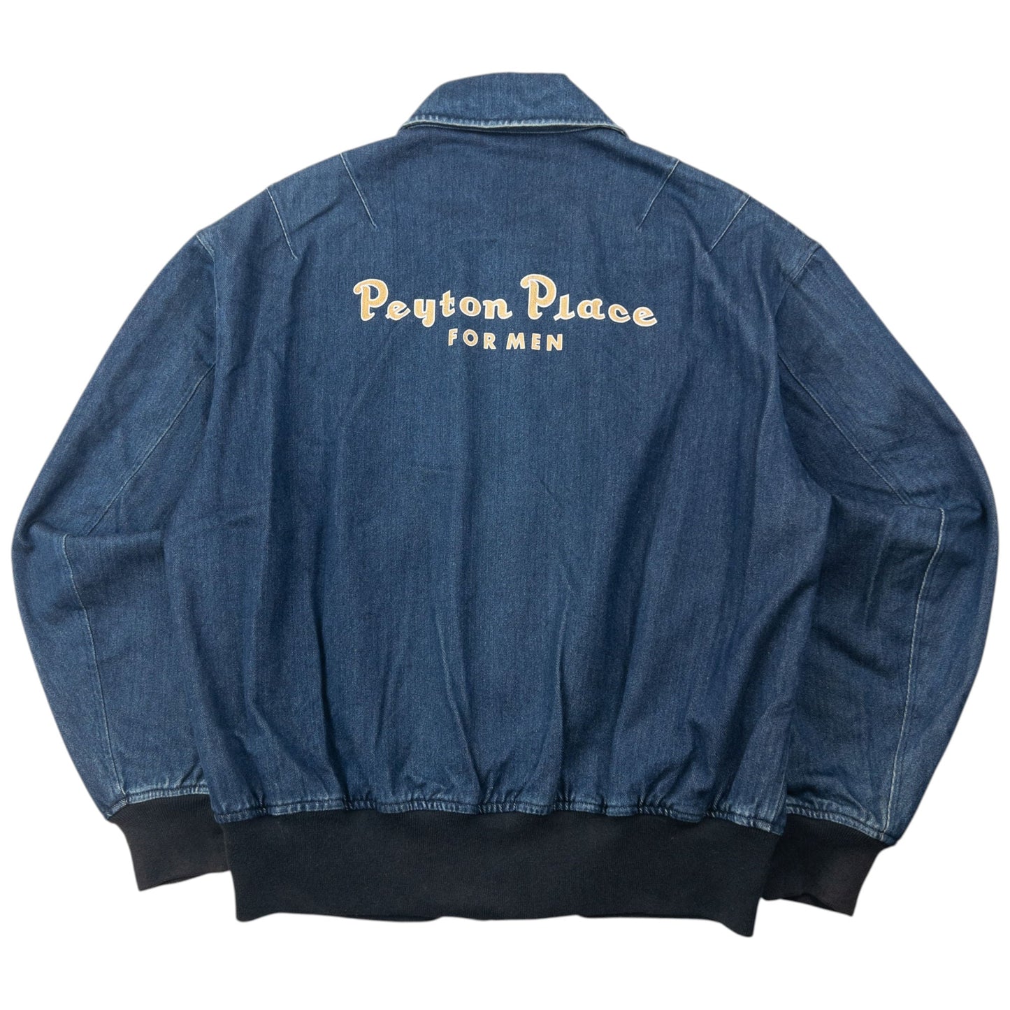 Vintage 90s PPFM Zip Up Denim Jacket Size M | Medium, Blue