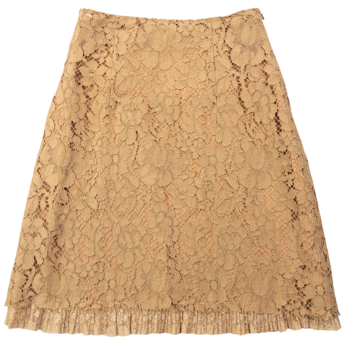 Vintage Miu Miu Lace Skirt Womens Size W23 | XS, Beige