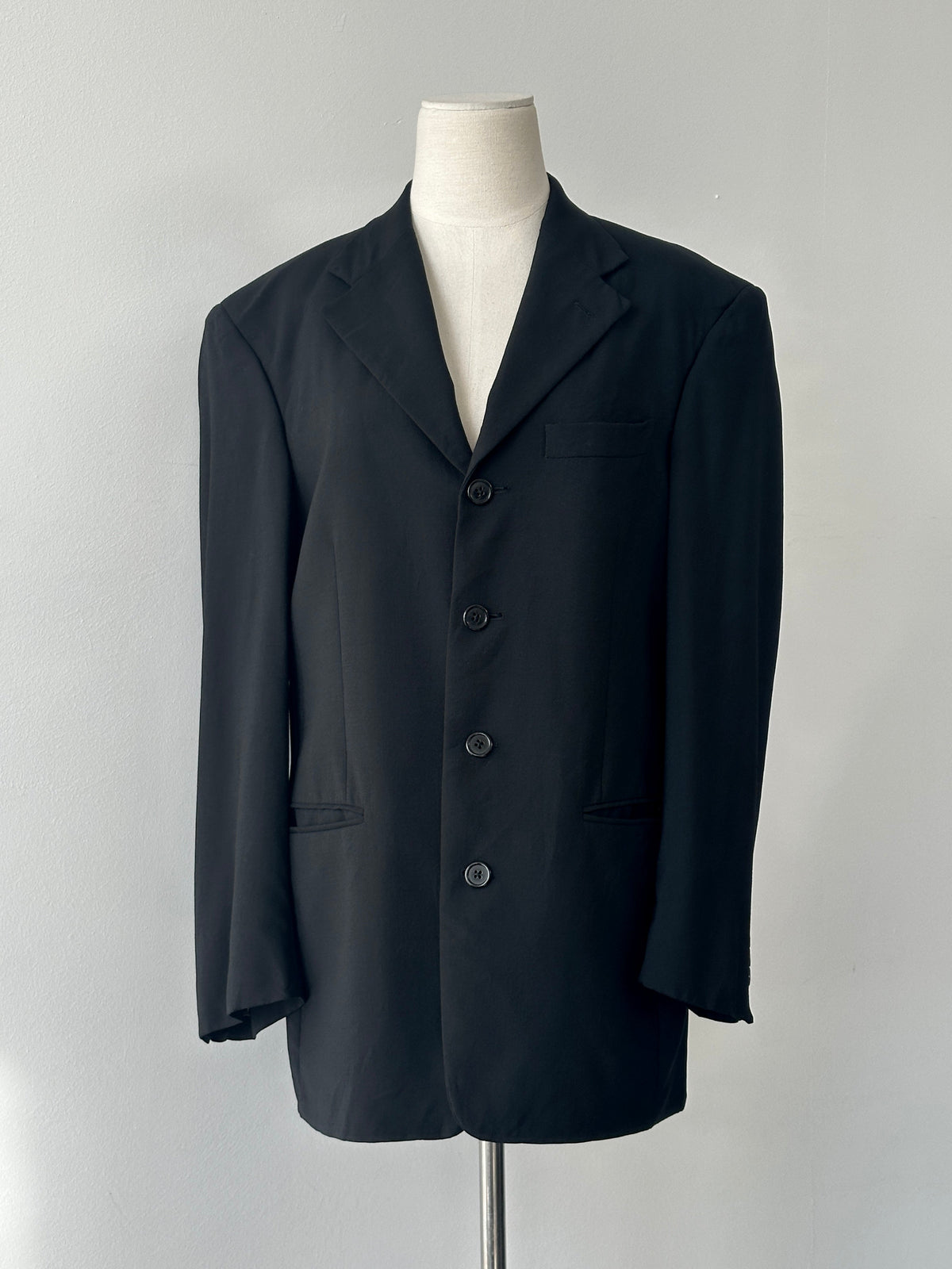 Givenchy 1990s Wool Single Breasted Blazer - M