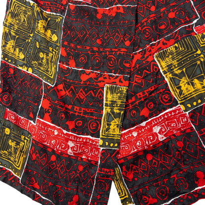 Vintage Issey Miyake Pattern Wrap Dress Womens Size M