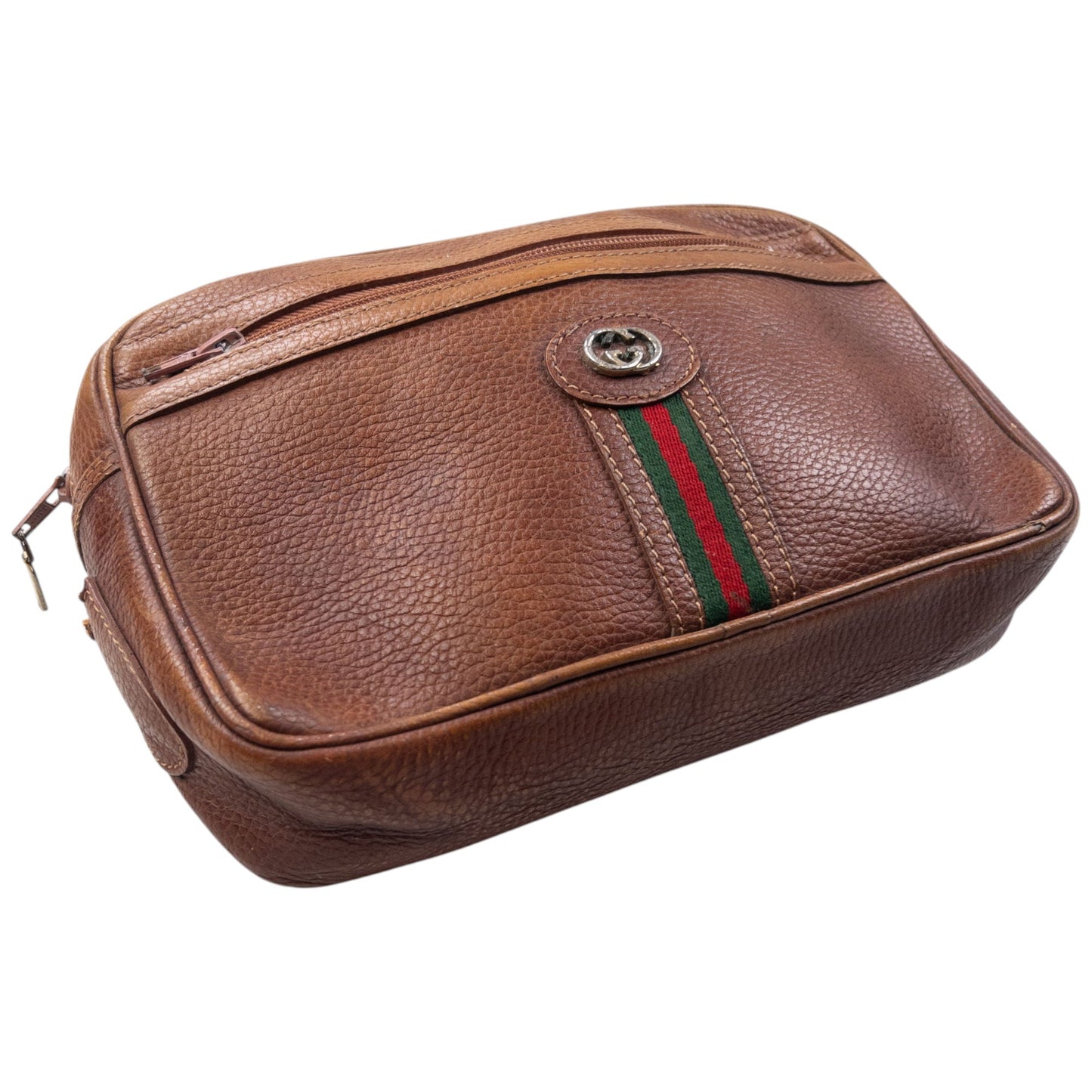 Vintage Gucci Leather Wash Bag