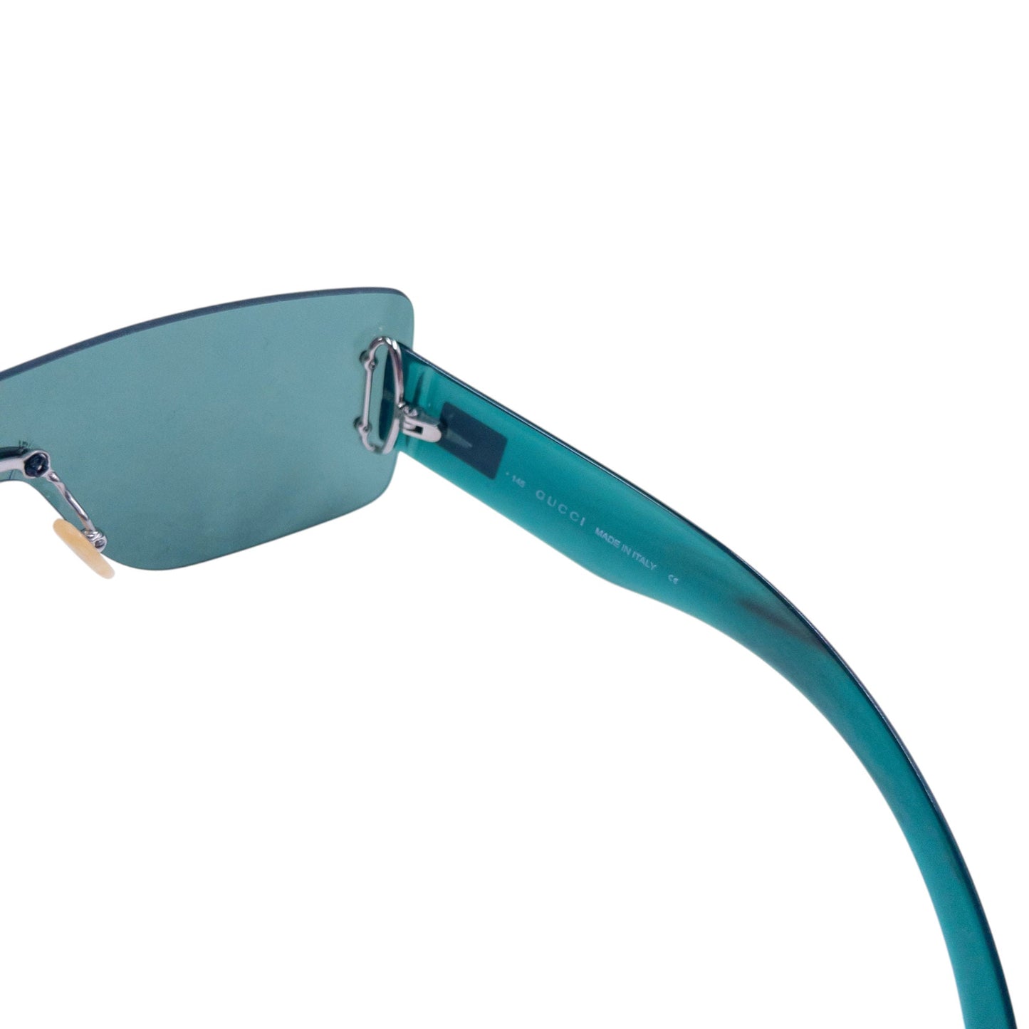 Vintage 2000s Gucci Clear Rimless Sunglasses