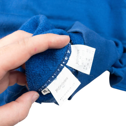 Vintage YSL Yves Saint Laurent Embroidered Sweatshirt Womens Size M