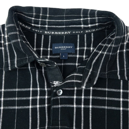 Vintage 2000s Burberry Golf Nova Check Polo Shirt Size L | Large, Black