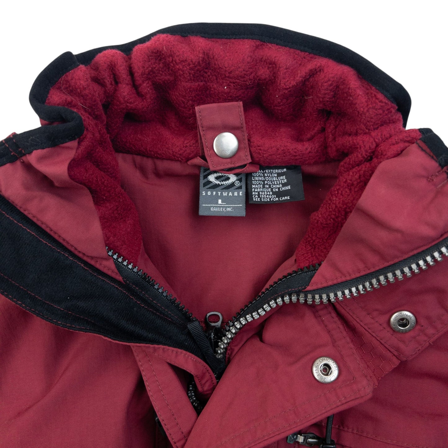 Vintage 2000s Oakley Zip Up Snowboarding Jacket Size M | Medium, Red