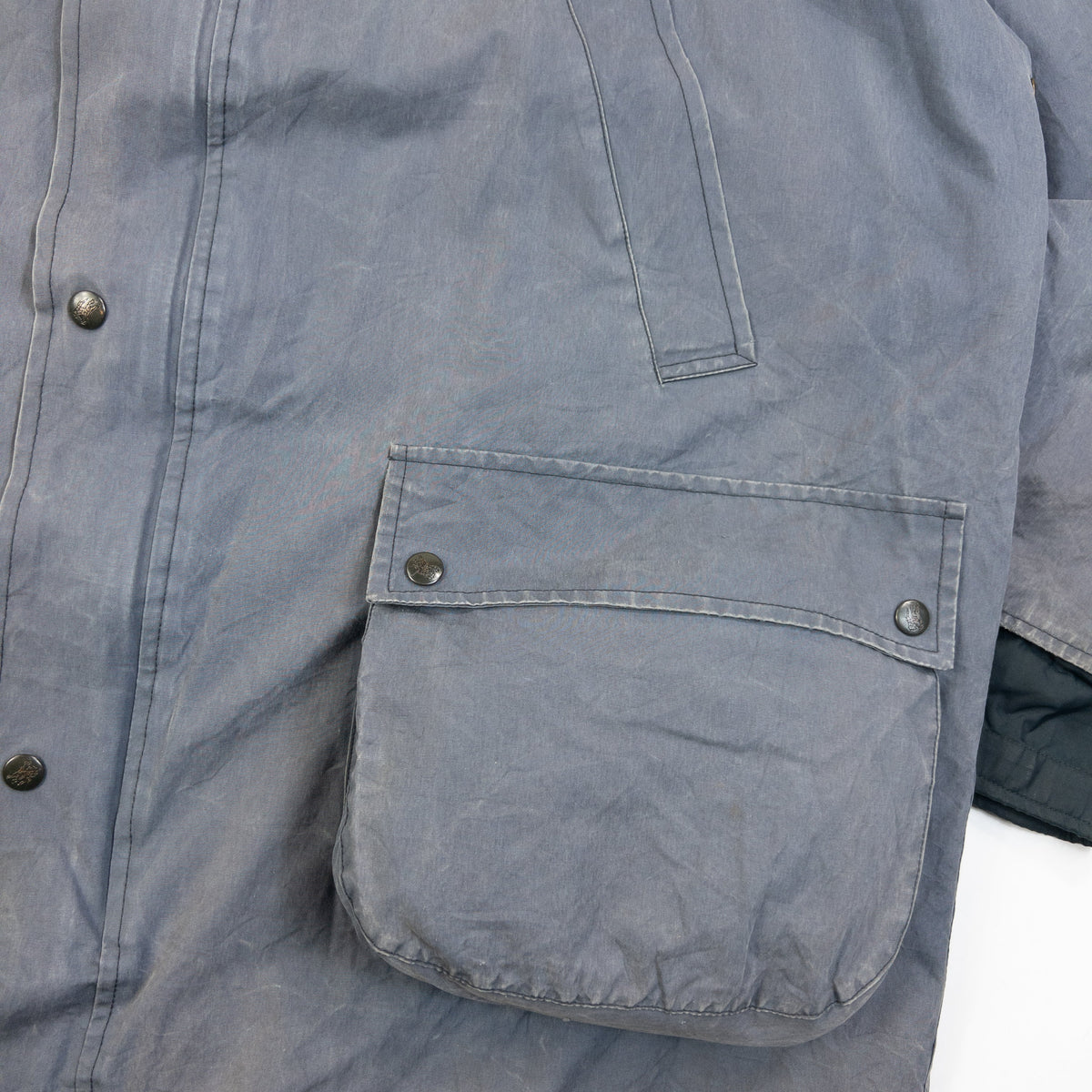 Vintage 90S Burberry Nova Check Lined Rain Jacket Size XL | XL, Blue