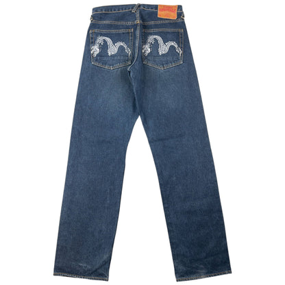 Vintage 2000s Evisu Double Dragon Gull Japanese Denim Jeans Size W29 | W29, Multicoloured