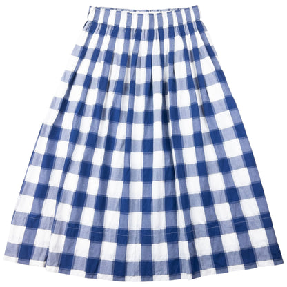 Vintage Yohji Yamamoto Pleated Checkered Skirt Womens Size W32
