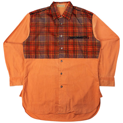 Vintage Issey Miyake MEN Layered Long Sleeve Button Up Shirt Size M