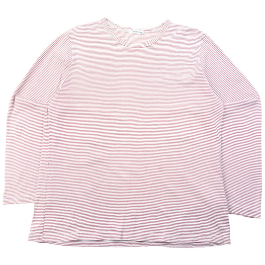 Vintage 90s Yohji Yamamoto Striped Long Sleeve T Shirt Womens Size S | Small, Pink